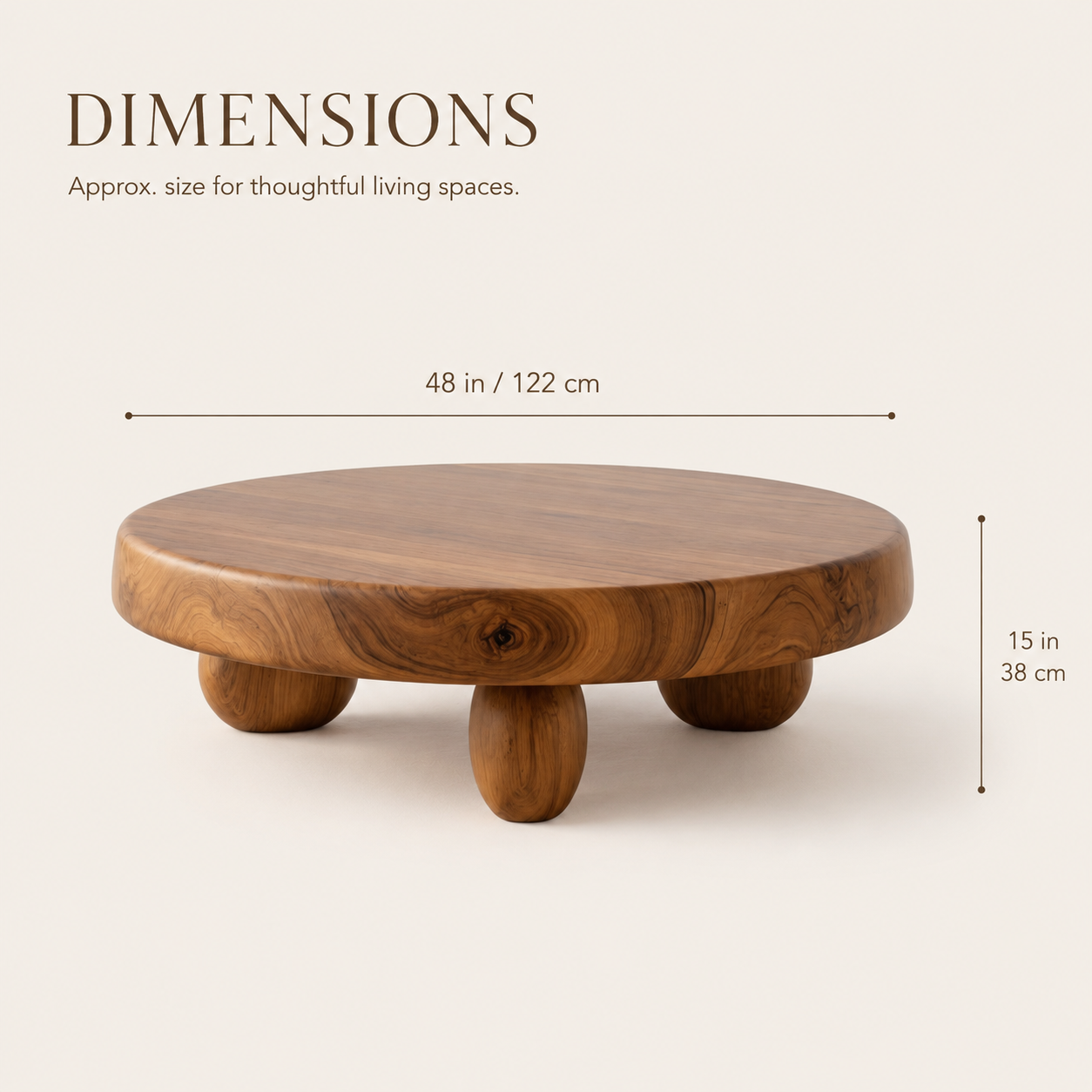 Norah Rounded Living Coffee Table - product detail 8