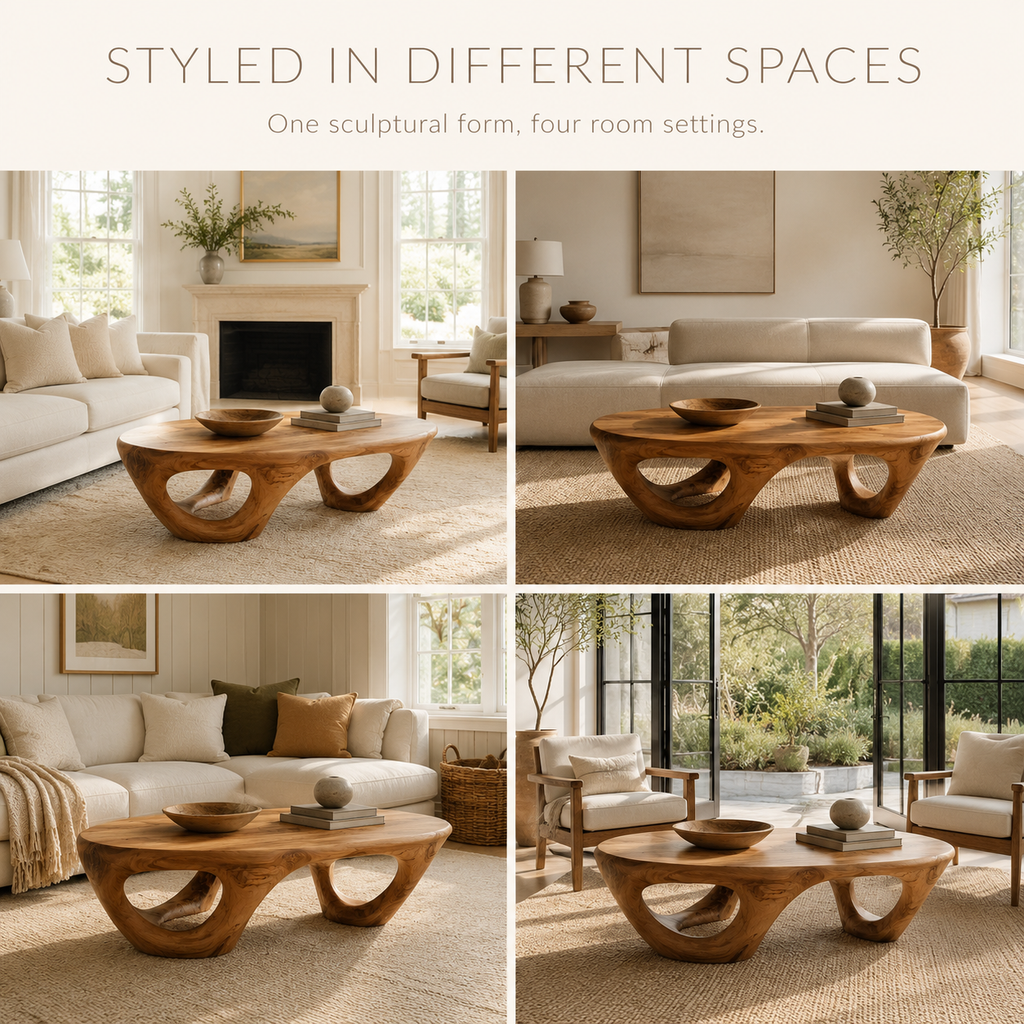 Terra Hollow Oval Coffee Table - product image 11