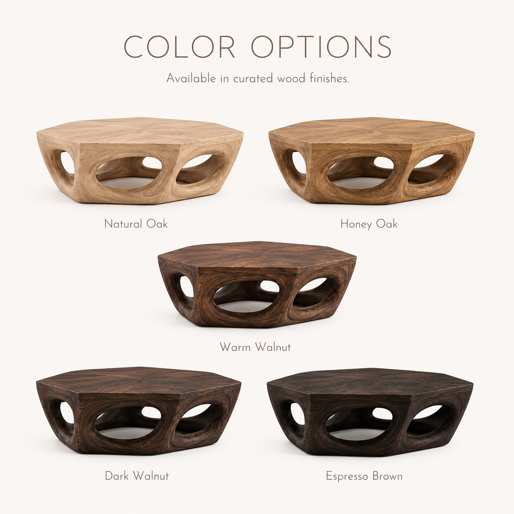Mira Sculptural Walnut Coffee Table - product image 11