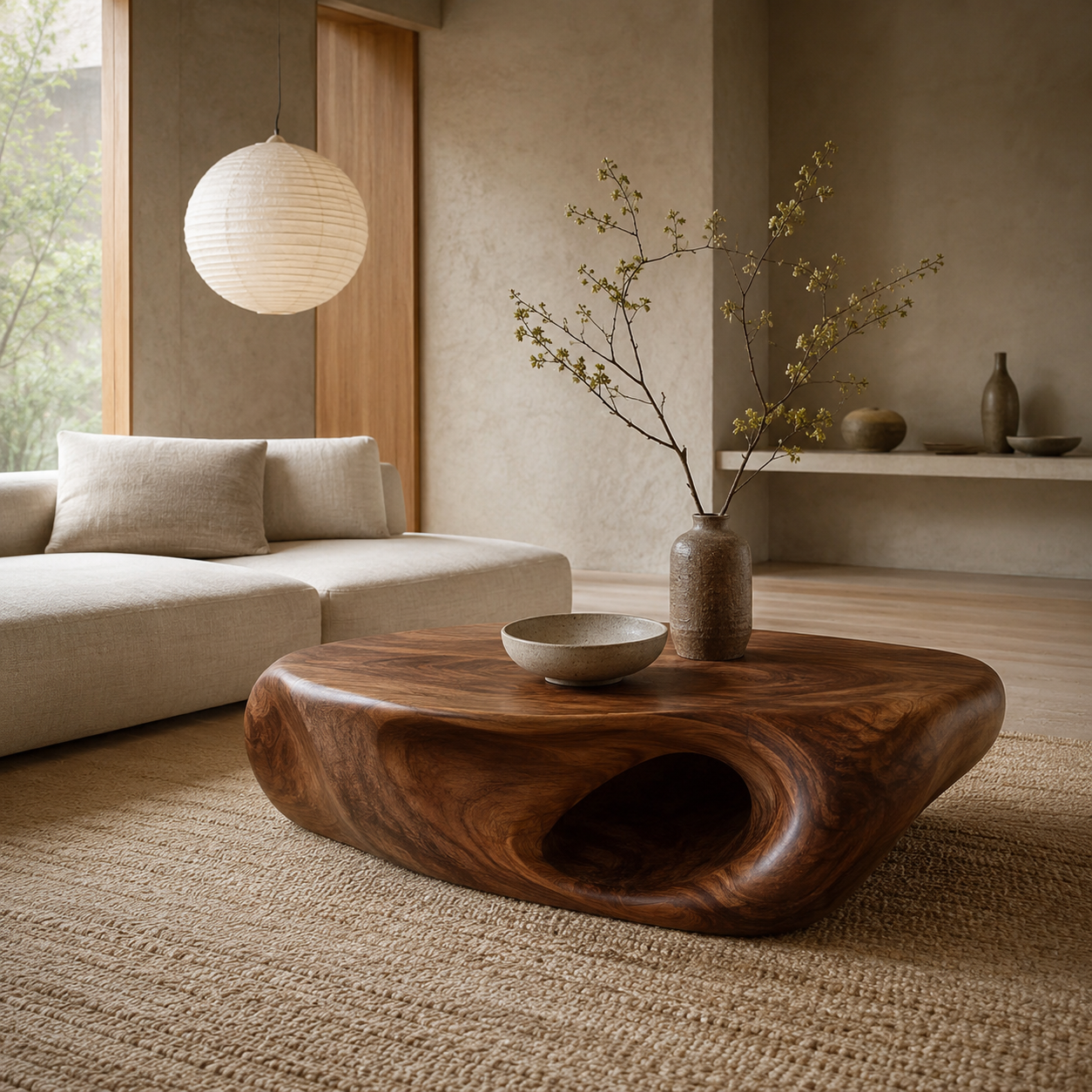 Solen Organic Bridge Coffee Table - main view