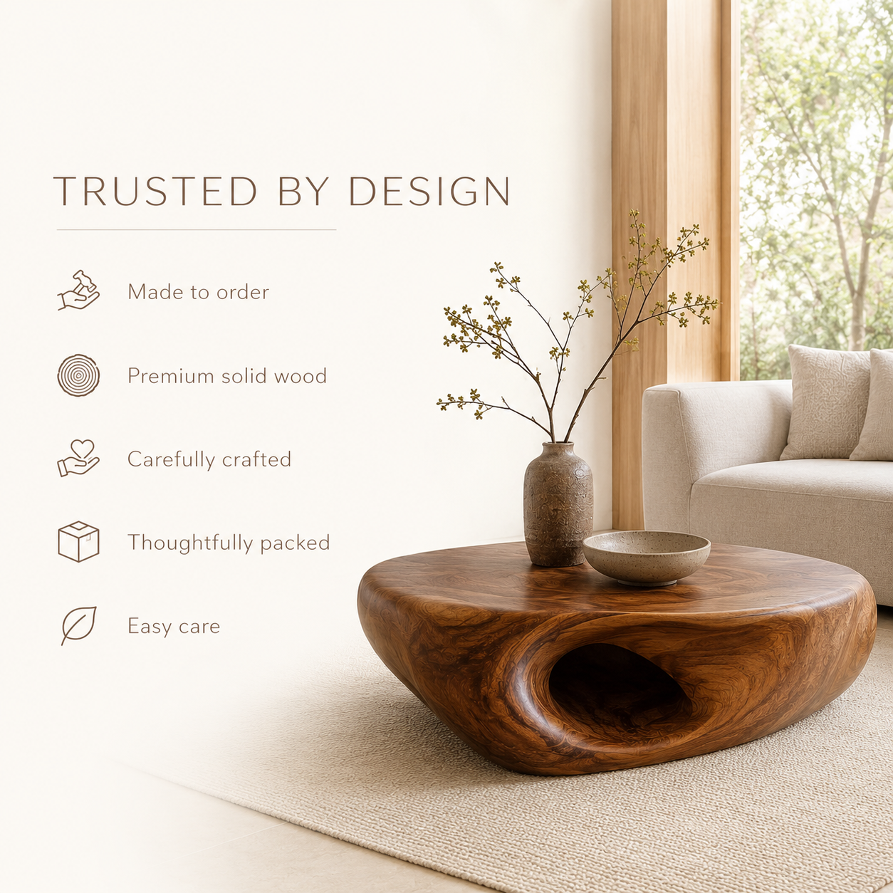 Solen Organic Bridge Coffee Table - product image 10