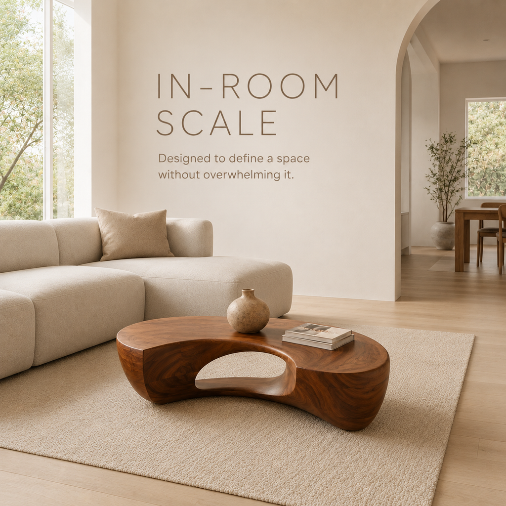 Caldera Rounded Wood Coffee Table - product image 04
