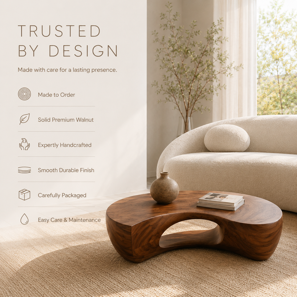 Caldera Rounded Wood Coffee Table - product image 09