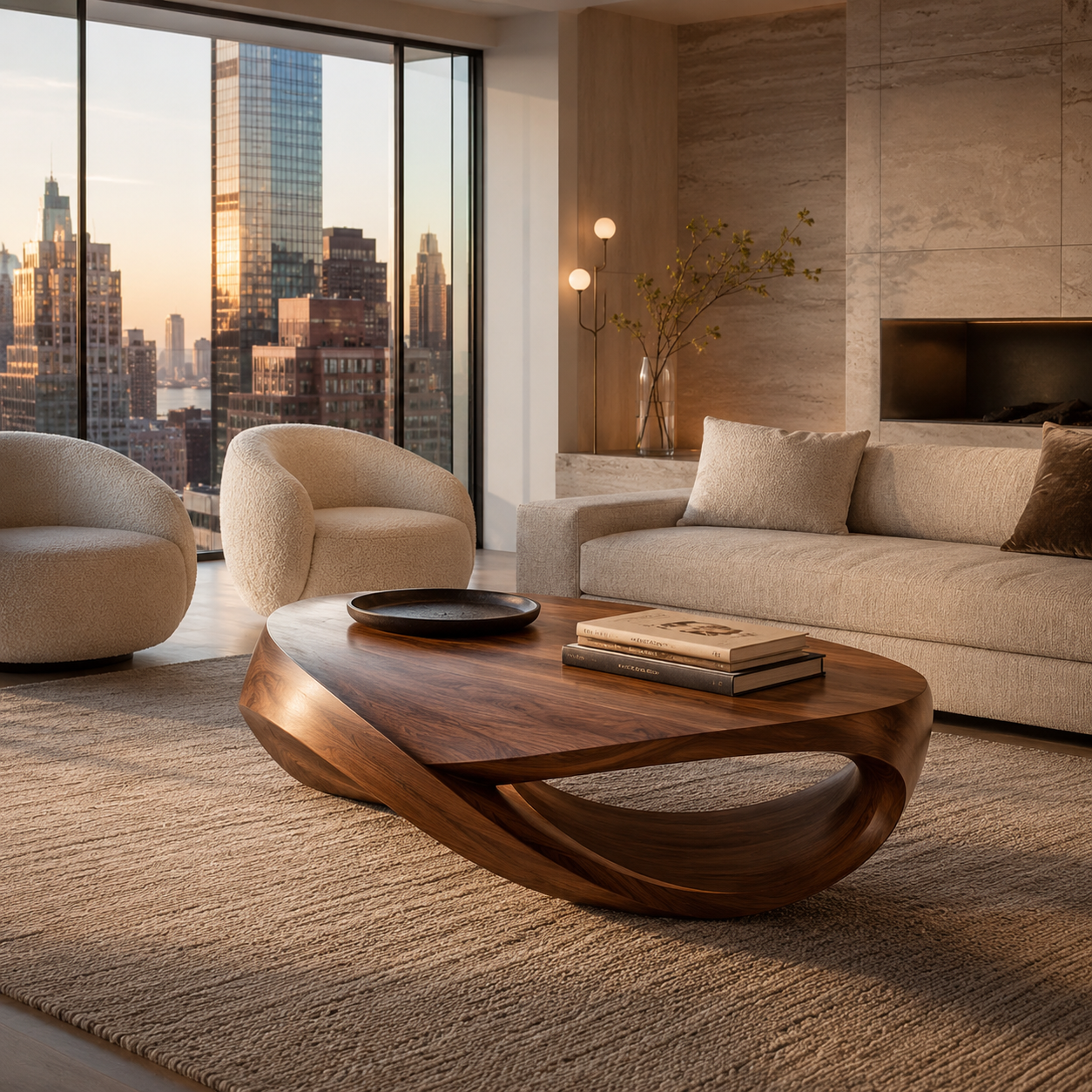 Arlo Cloud Edge Coffee Table - main view