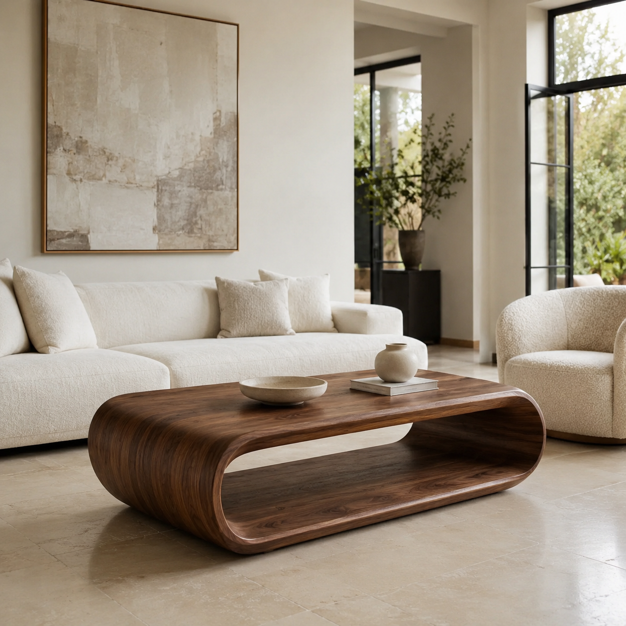 Aurelle Sculptural Coffee Table - main view