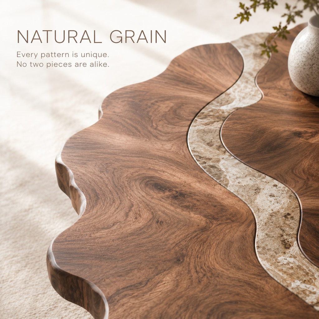 Marin Rounded Wood Coffee Table - product image 05