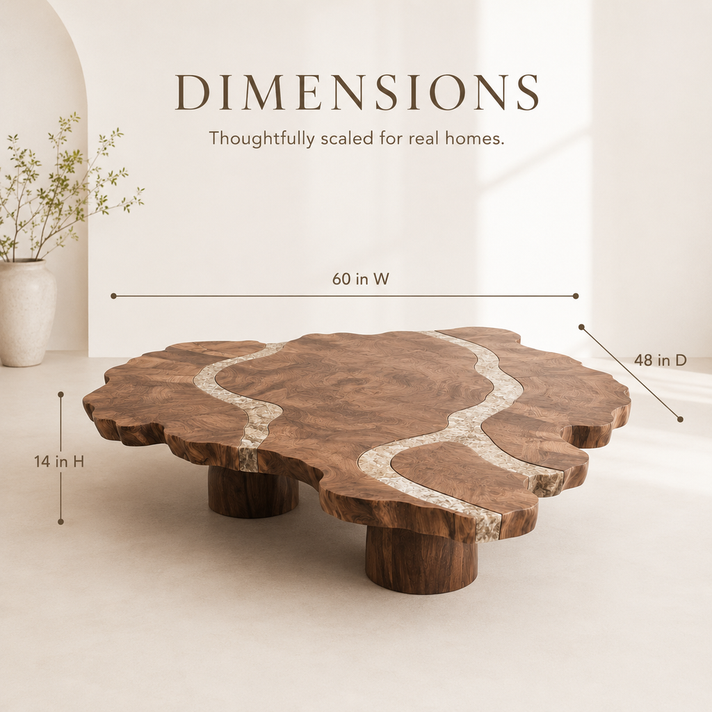 Marin Rounded Wood Coffee Table - product image 08