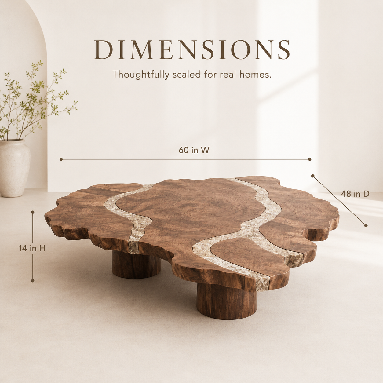 Marin Rounded Wood Coffee Table - product image 08