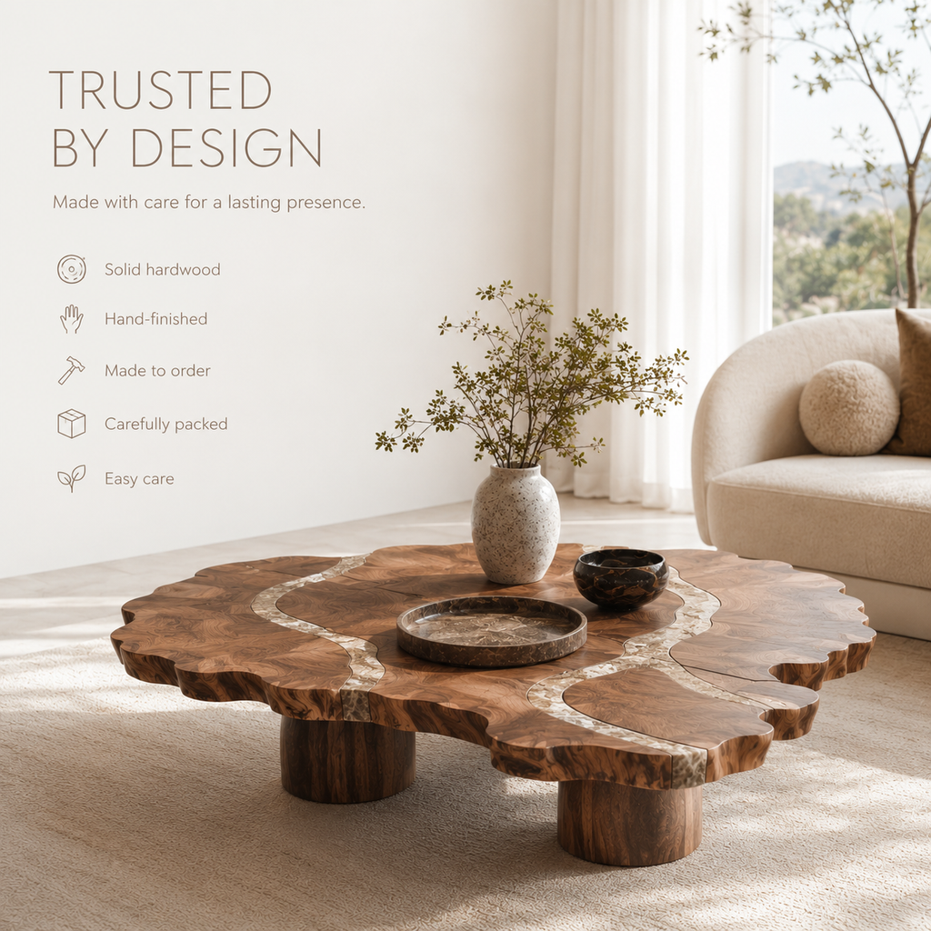 Marin Rounded Wood Coffee Table - product image 09