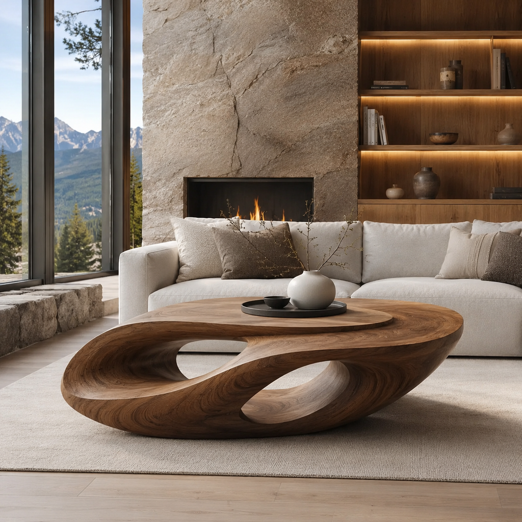 Veyra Gallery Wood Coffee Table - main view