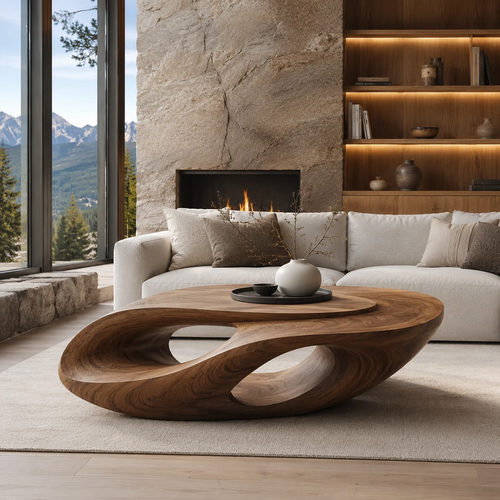 Veyra Gallery Wood Coffee Table - main view