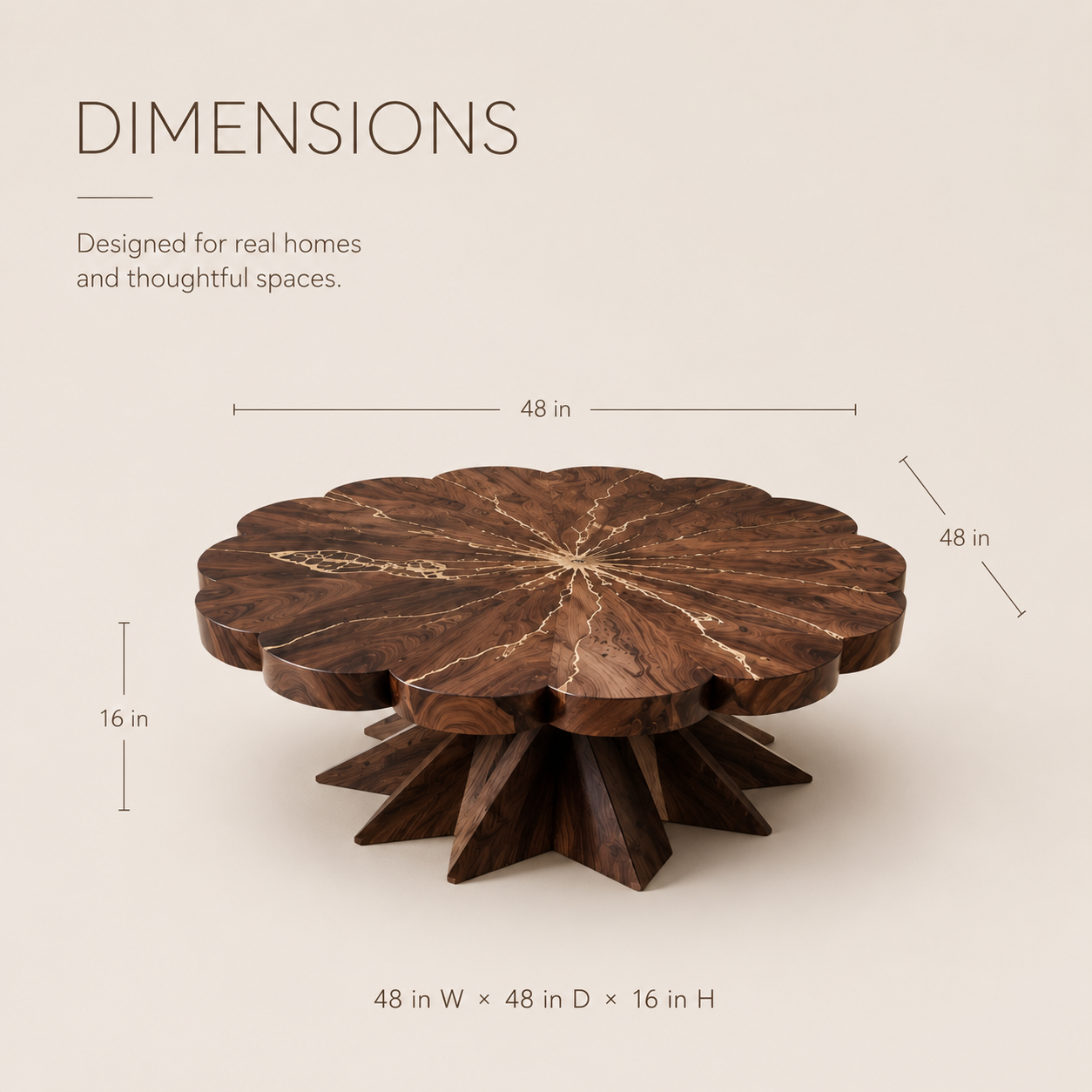 Liora Warm Walnut Coffee Table - product image 08