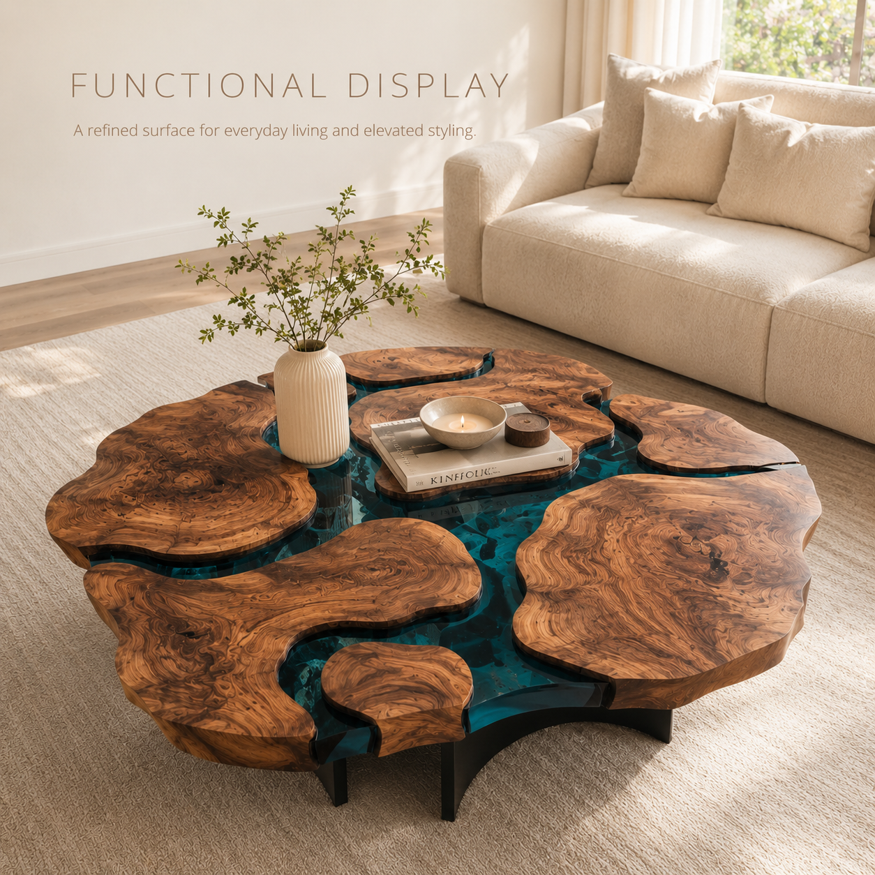 Brielle Sculpted Coffee Table - product image 07