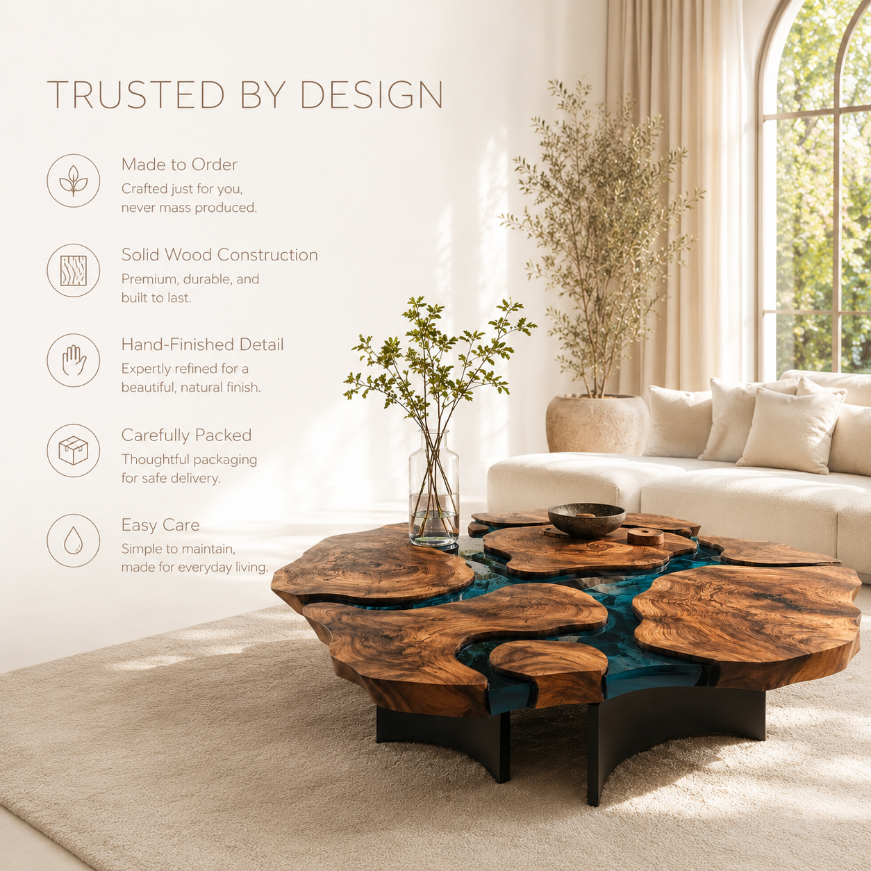 Brielle Sculpted Coffee Table - product image 09