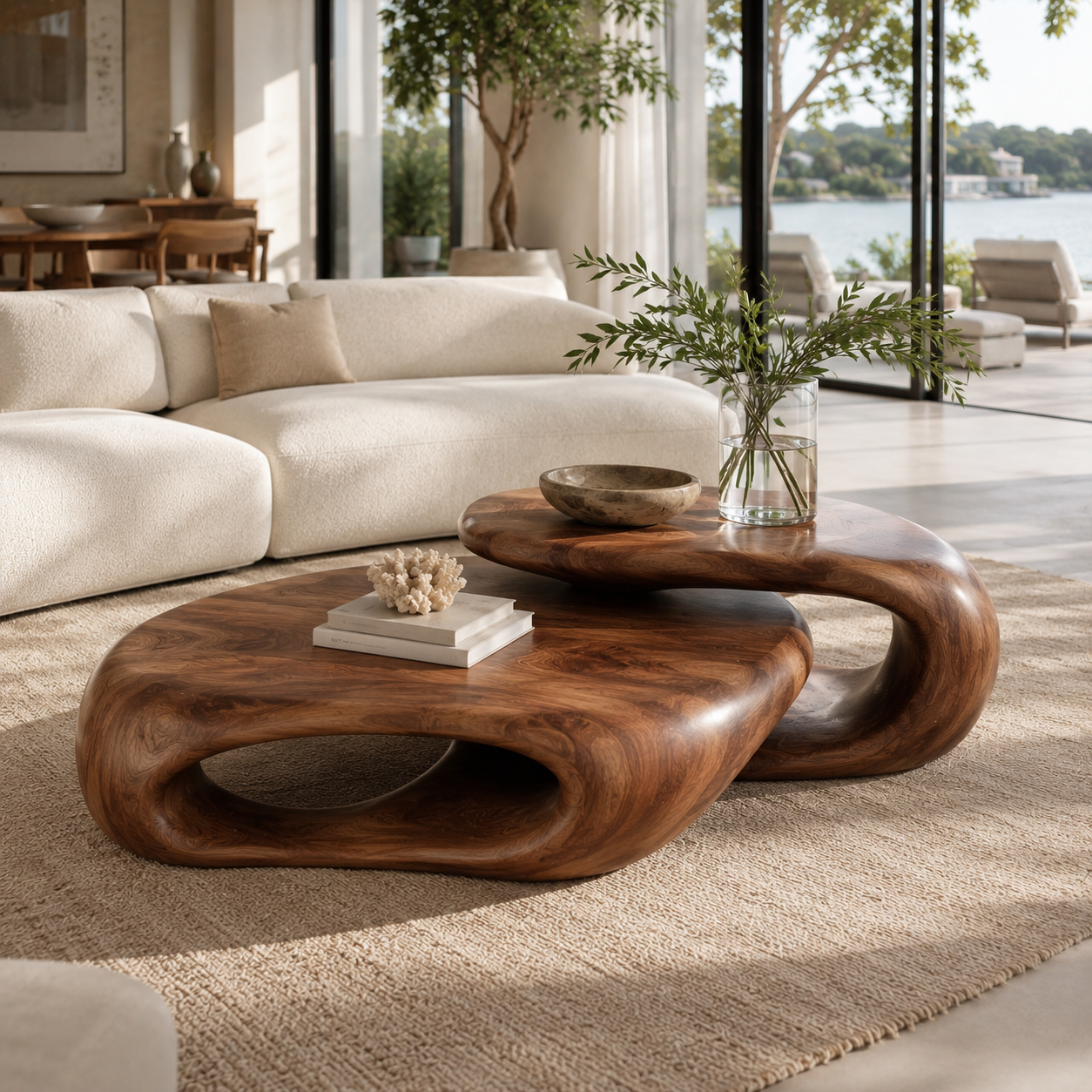 Selene Rounded Lounge Coffee Table - main view