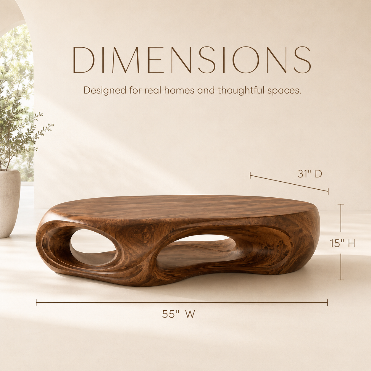 Vale Sculptural Coffee Table - product image 08