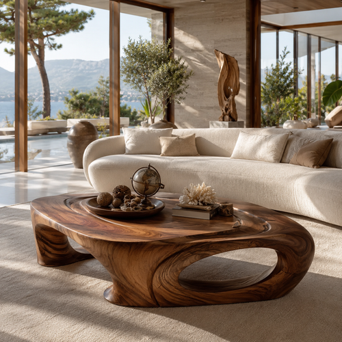 Celine Warm Modern Coffee Table - main view