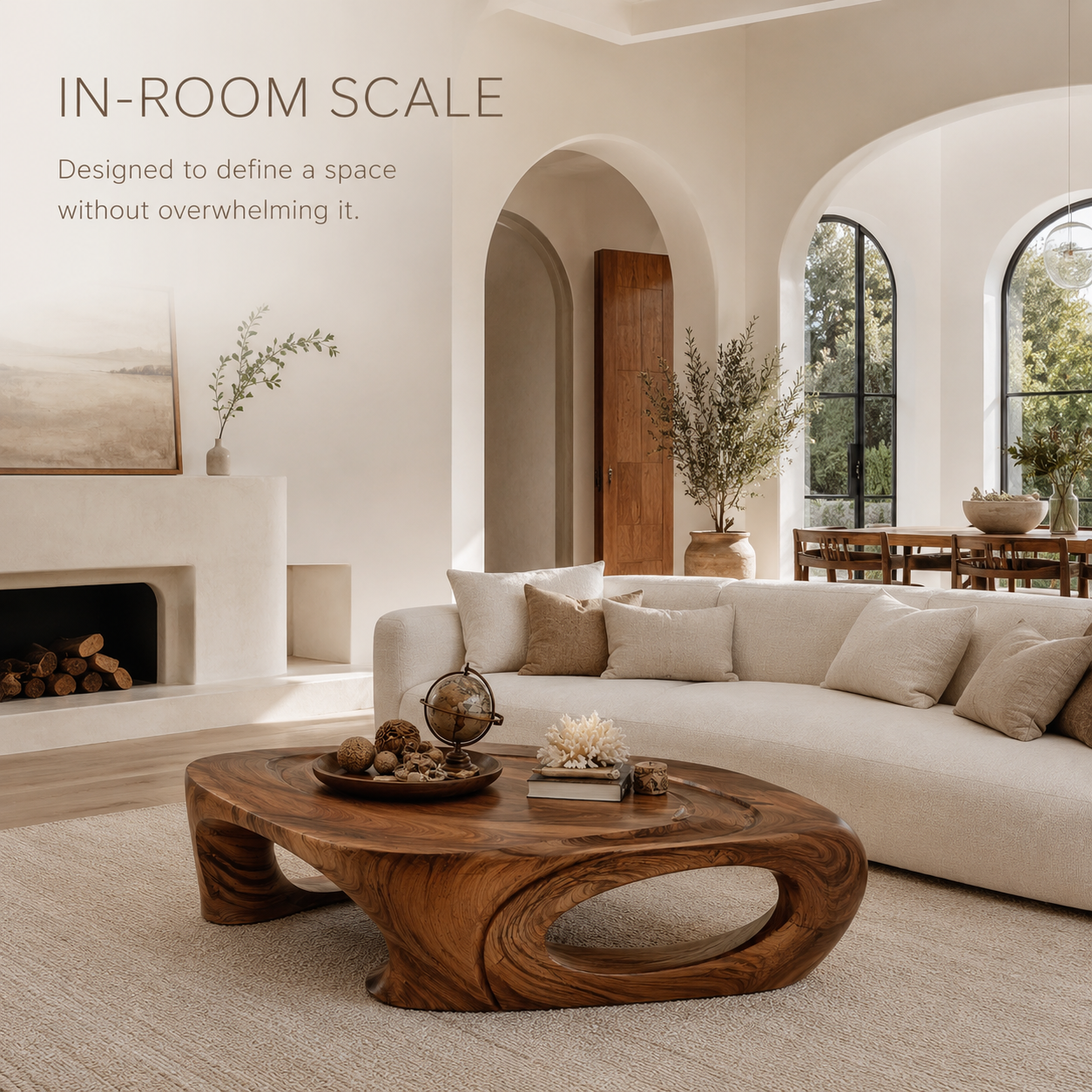 Celine Warm Modern Coffee Table - product image 04