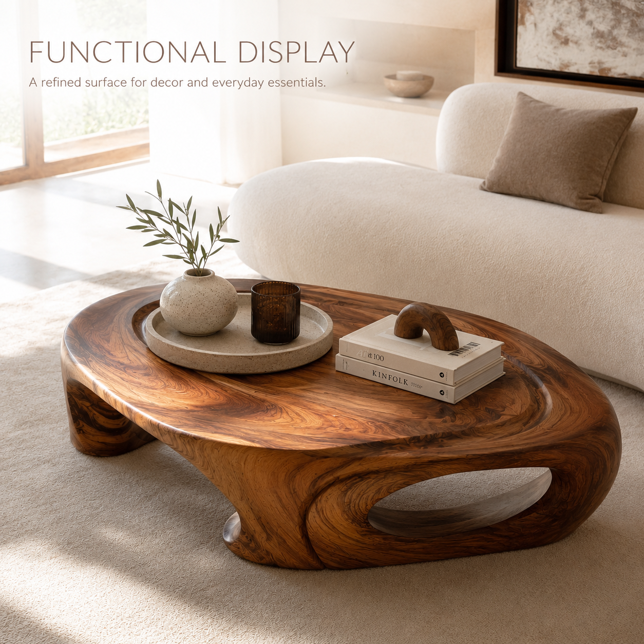 Celine Warm Modern Coffee Table - product image 07