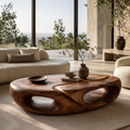 Alden Curved Wood Coffee Table - main view