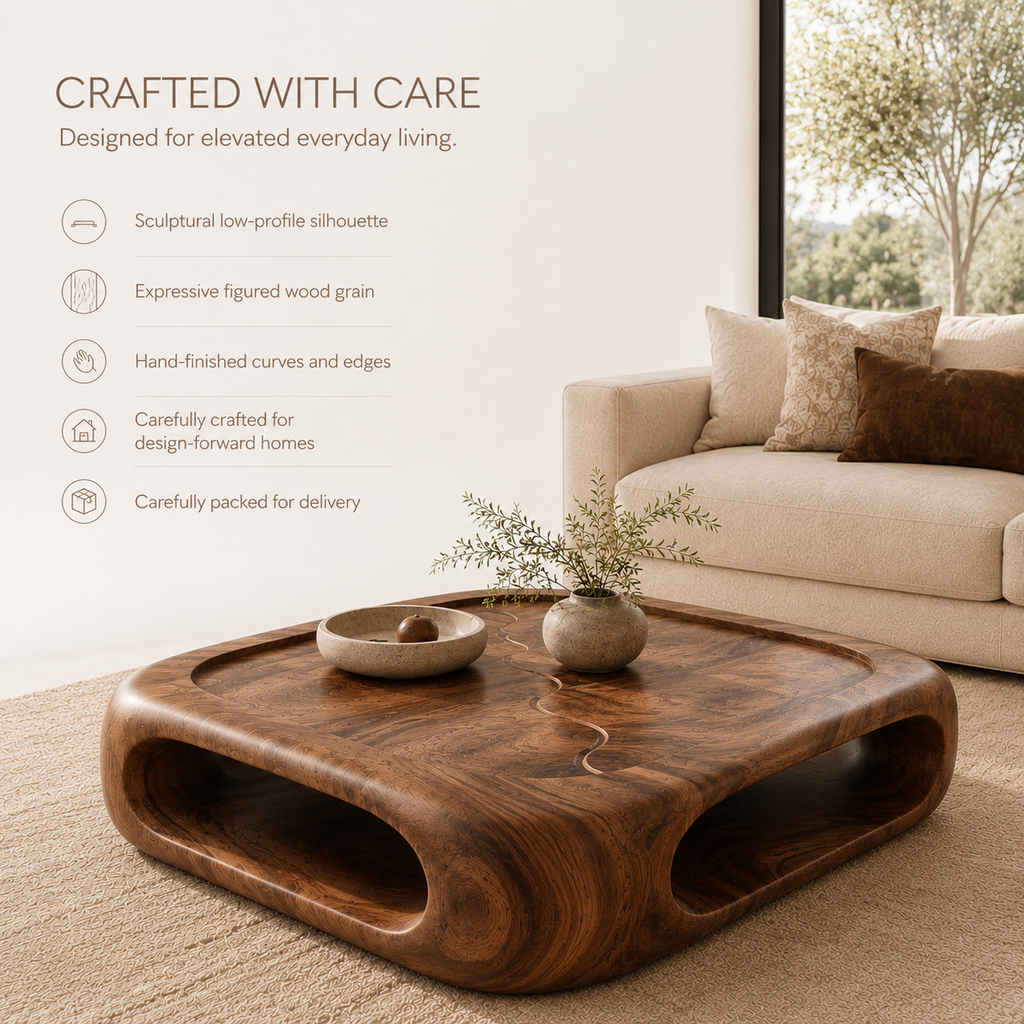 Marin Rounded Wood Coffee Table - product image 09