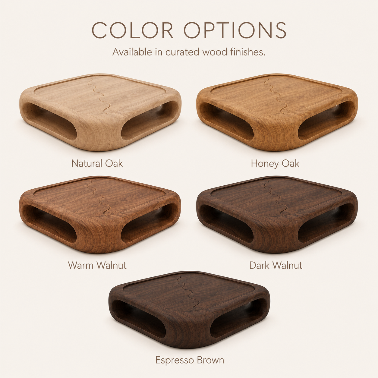 Marin Rounded Wood Coffee Table - product image 11