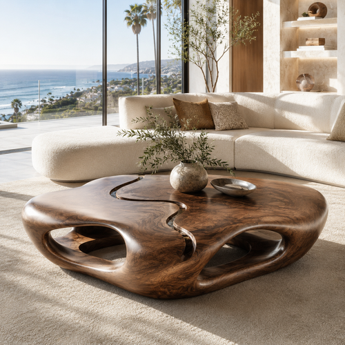 Elara Soft Curve Coffee Table - main view