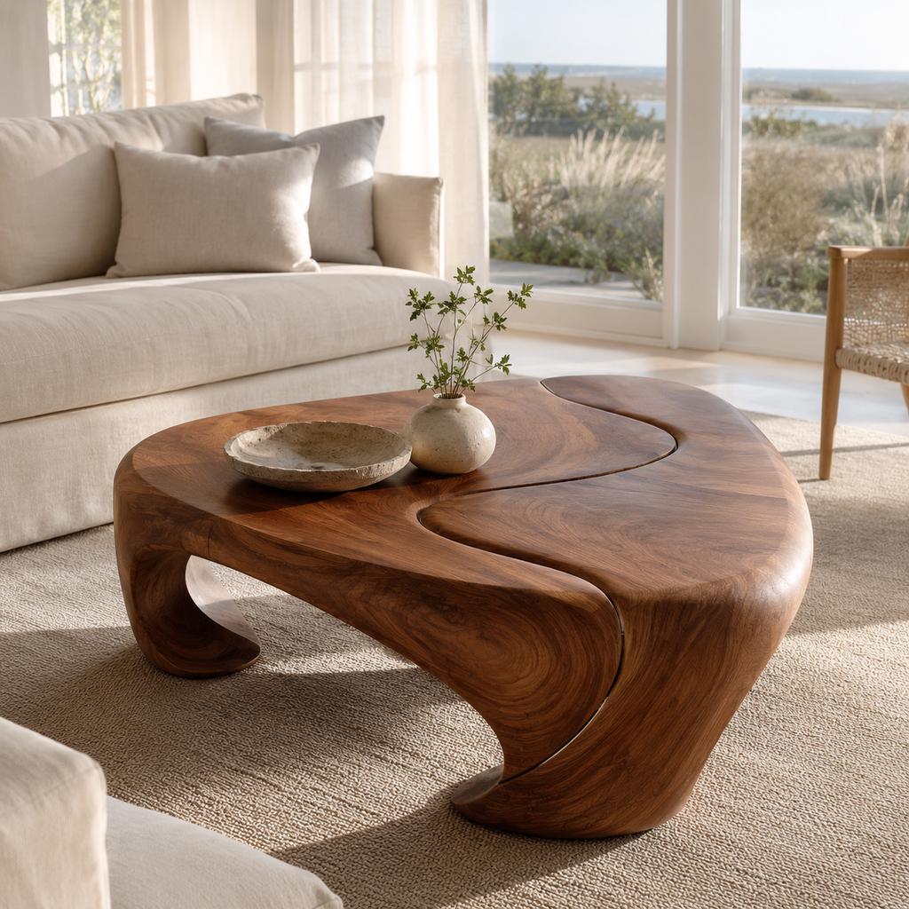 Liora Warm Walnut Coffee Table - main view