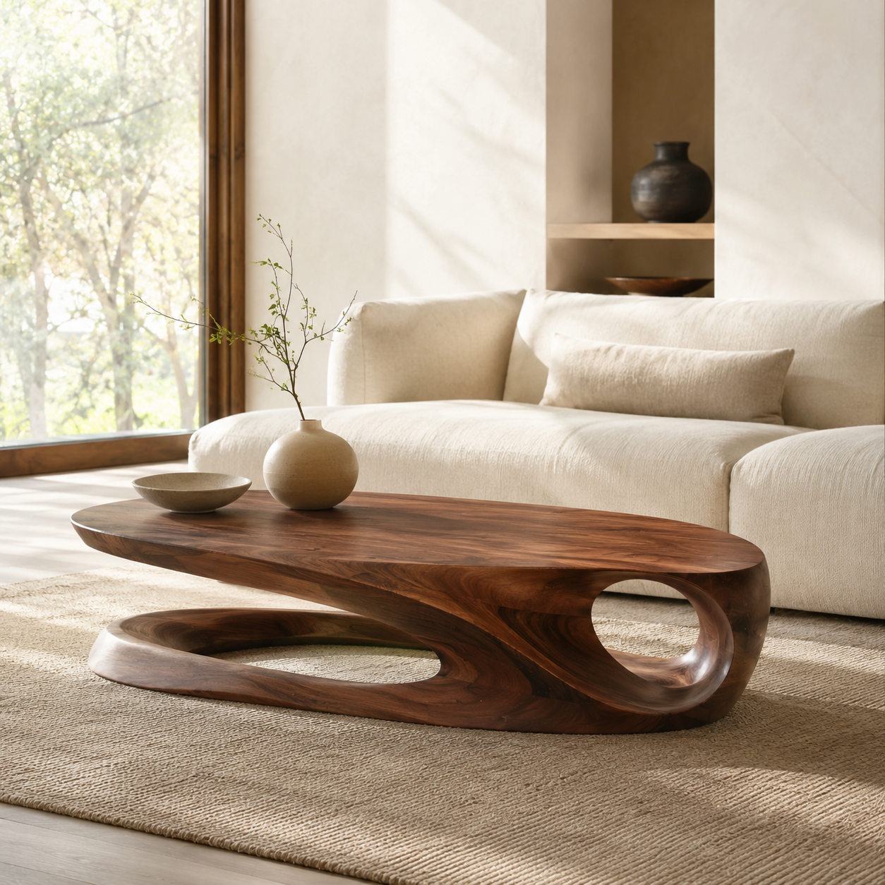 Brielle Sculpted Coffee Table - main view