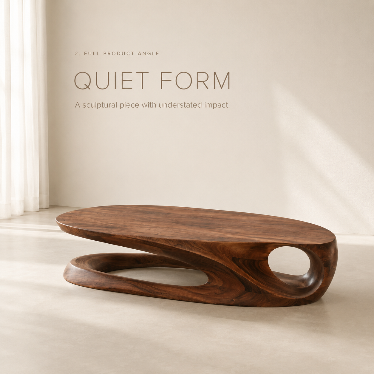 Brielle Sculpted Coffee Table - product image 03