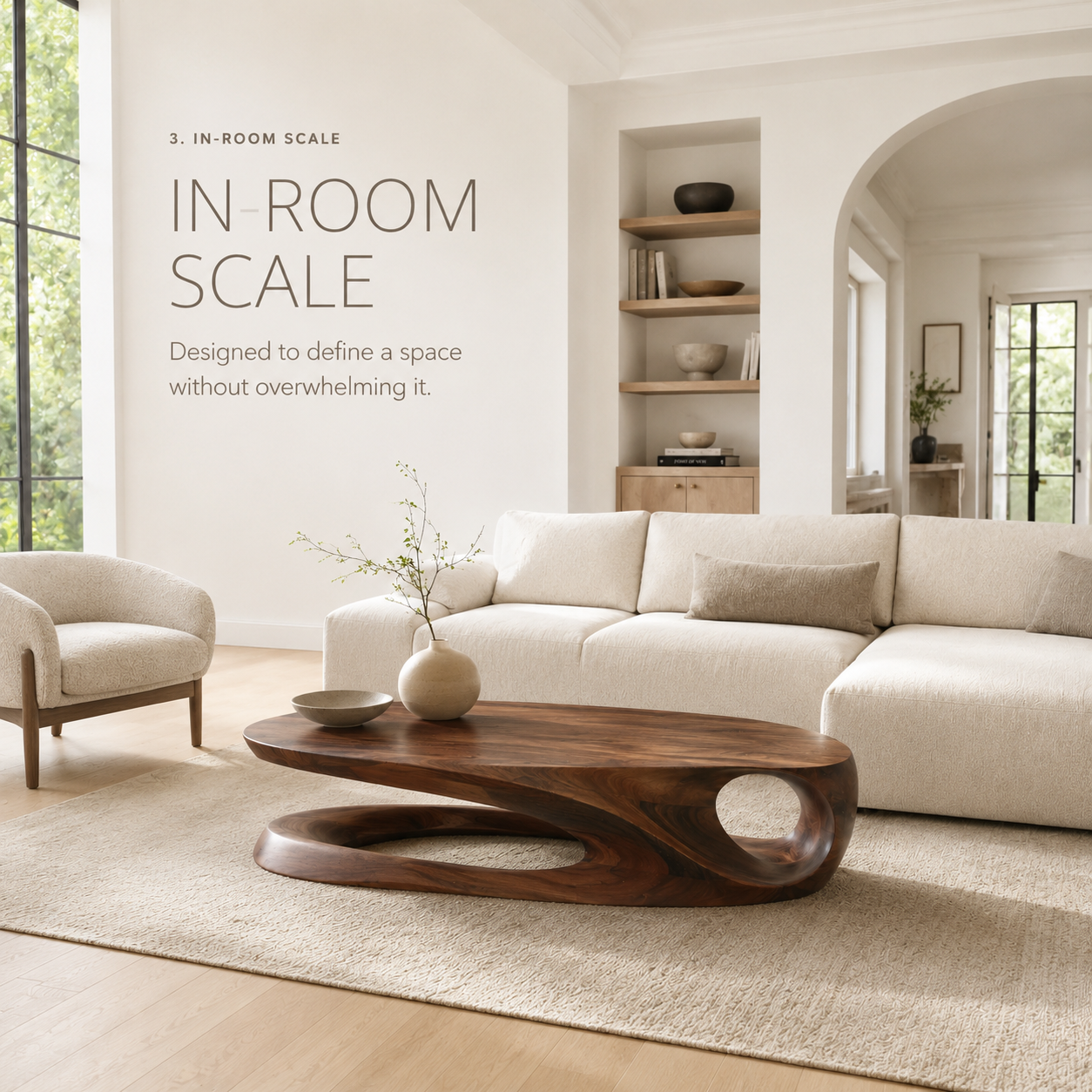 Brielle Sculpted Coffee Table - product image 04