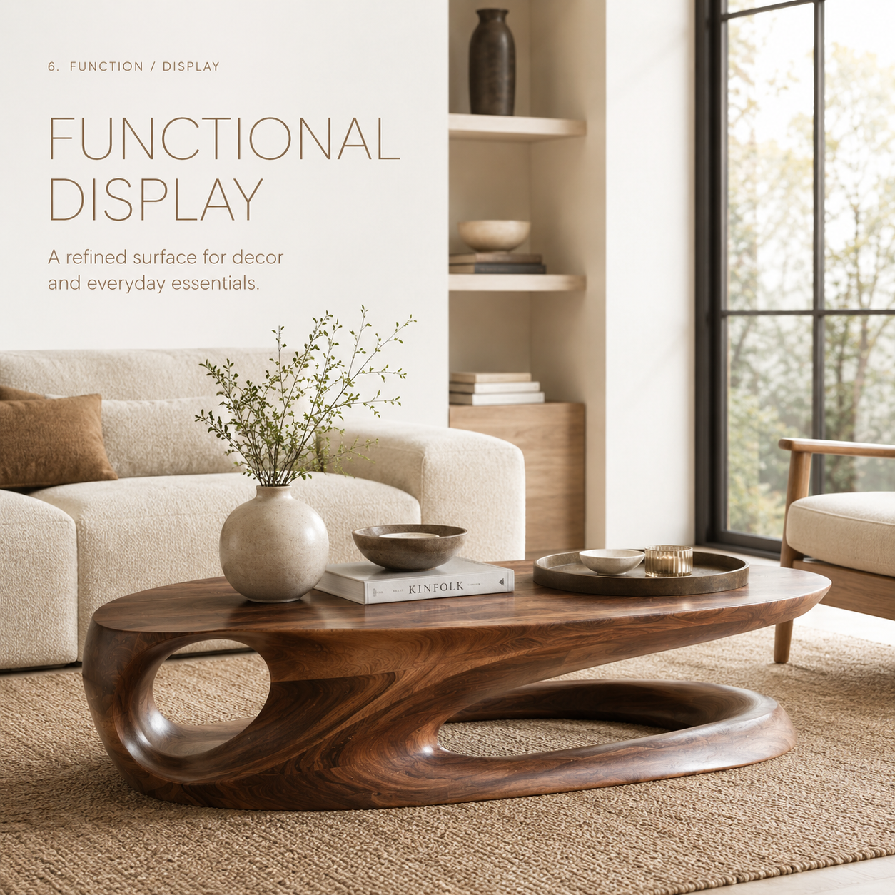 Brielle Sculpted Coffee Table - product image 07