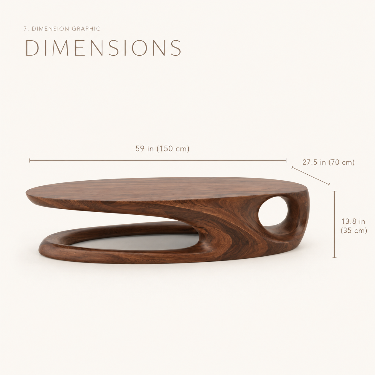 Brielle Sculpted Coffee Table - product image 08