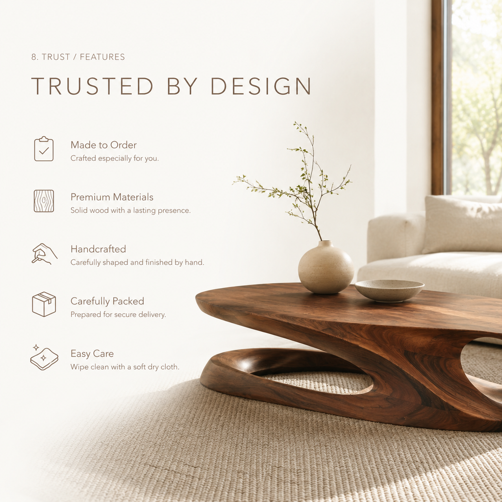 Brielle Sculpted Coffee Table - product image 09