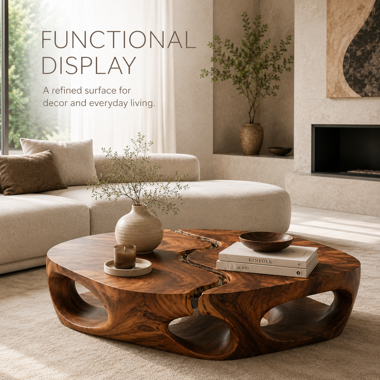 Orin Organic Modern Coffee Table - product image 07