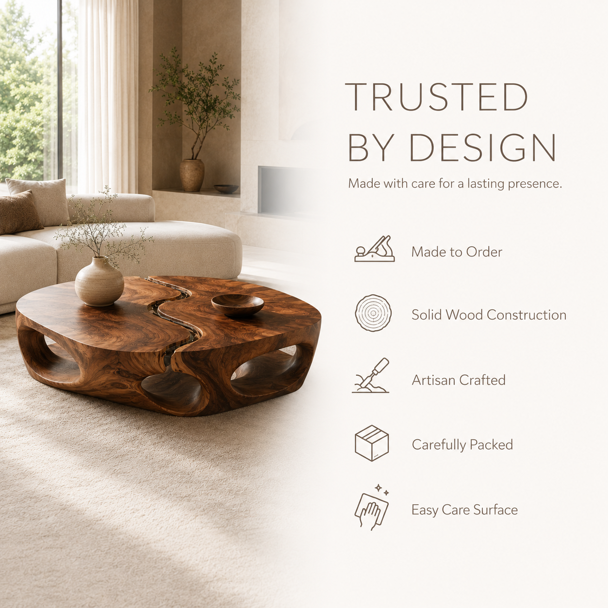 Orin Organic Modern Coffee Table - product image 09