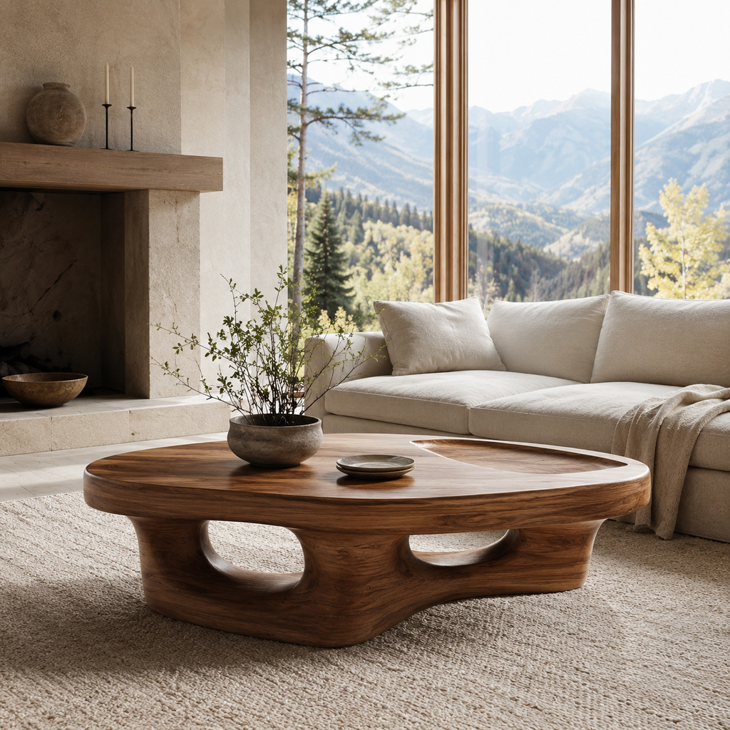 Aurelle Sculptural Coffee Table - main view