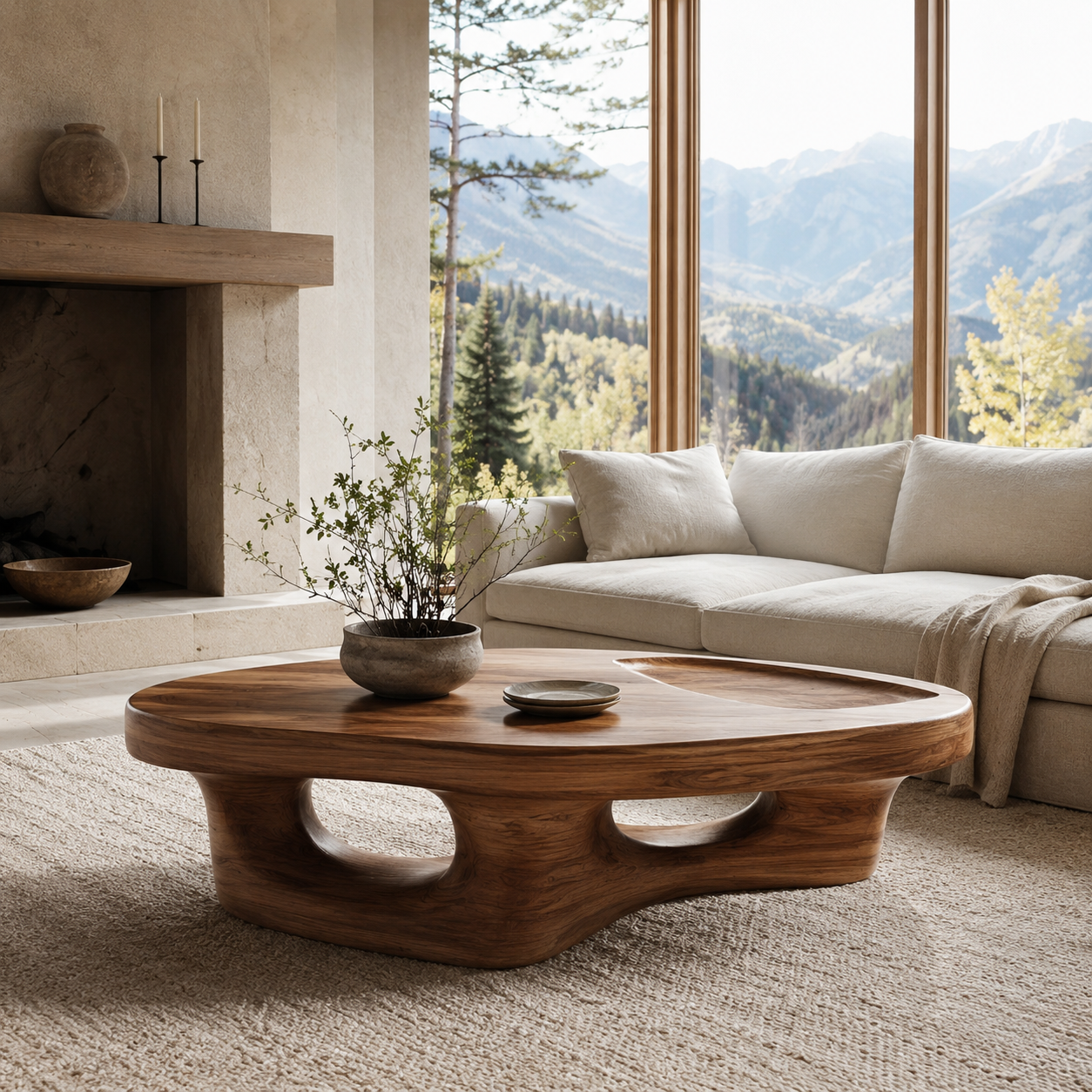 Aurelle Sculptural Coffee Table - main view
