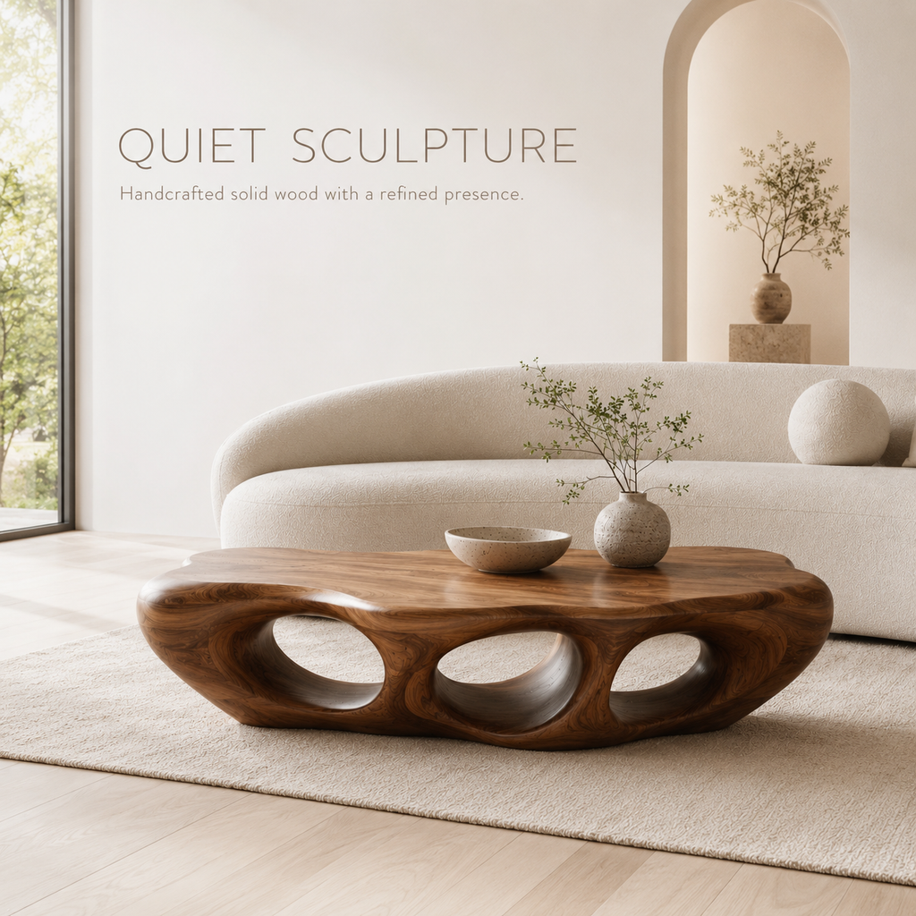 Marin Rounded Wood Coffee Table - product image 02