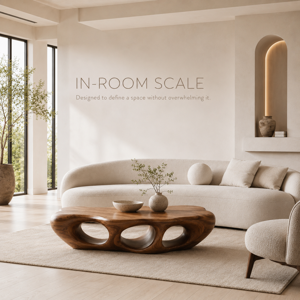 Marin Rounded Wood Coffee Table - product image 04