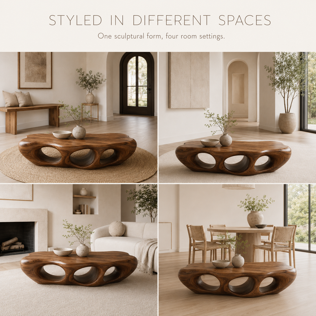 Marin Rounded Wood Coffee Table - product image 05