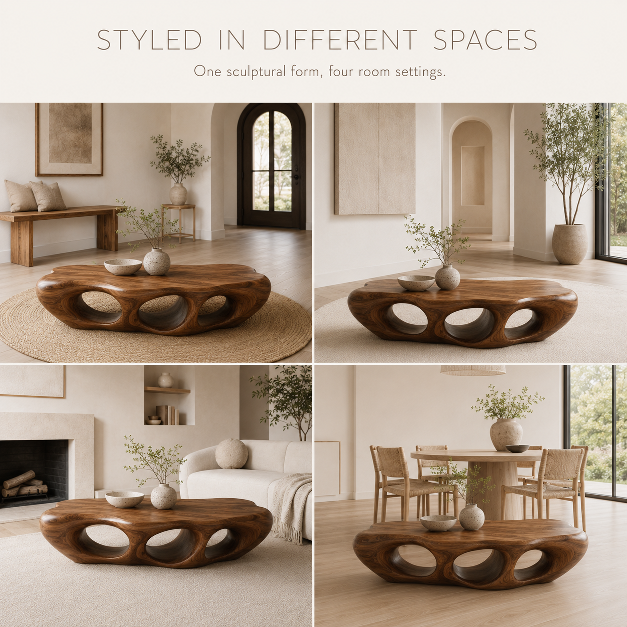 Marin Rounded Wood Coffee Table - product image 05