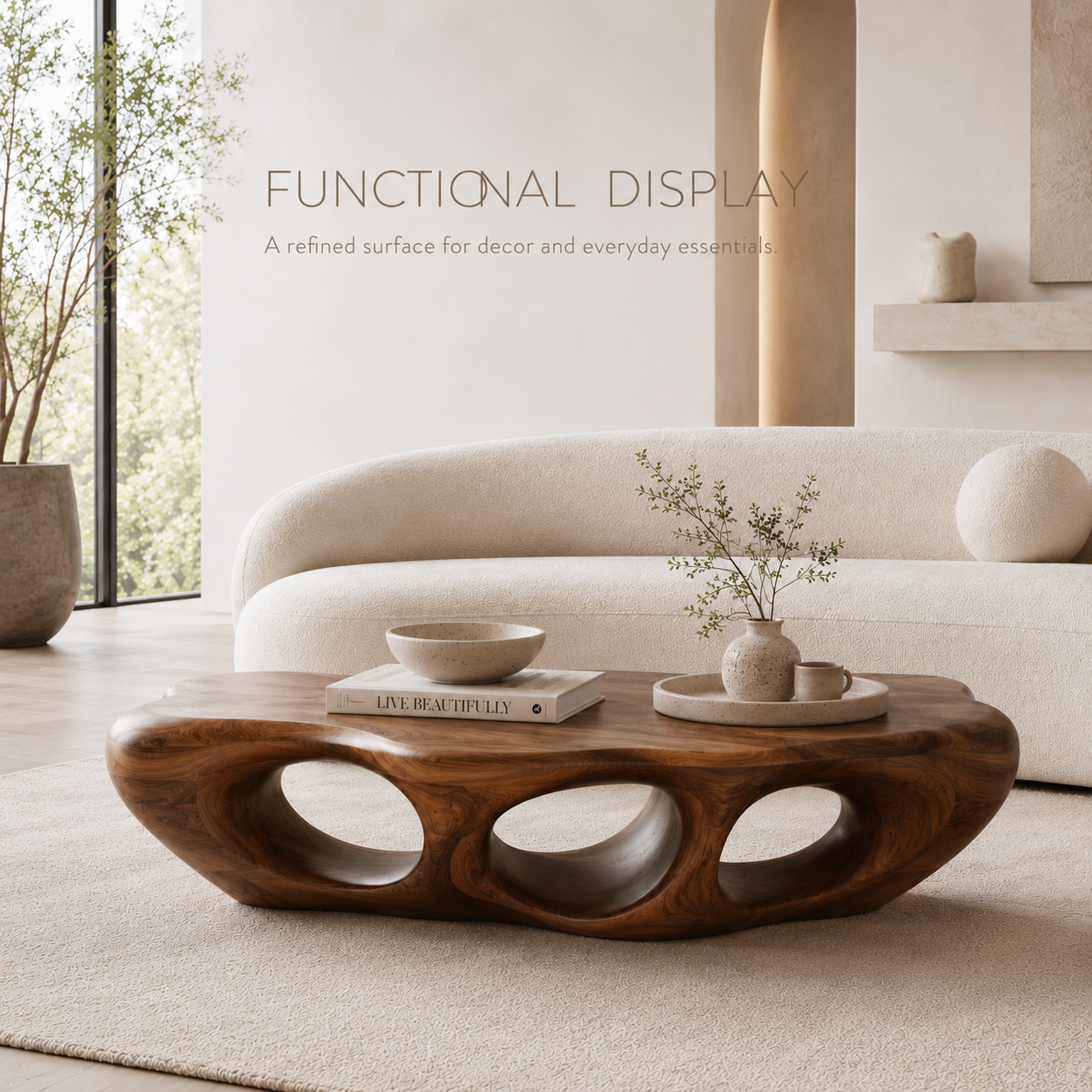 Marin Rounded Wood Coffee Table - product image 08