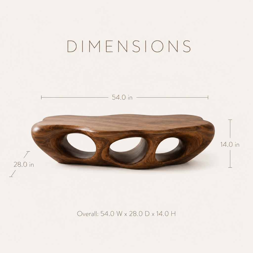 Marin Rounded Wood Coffee Table - product image 09