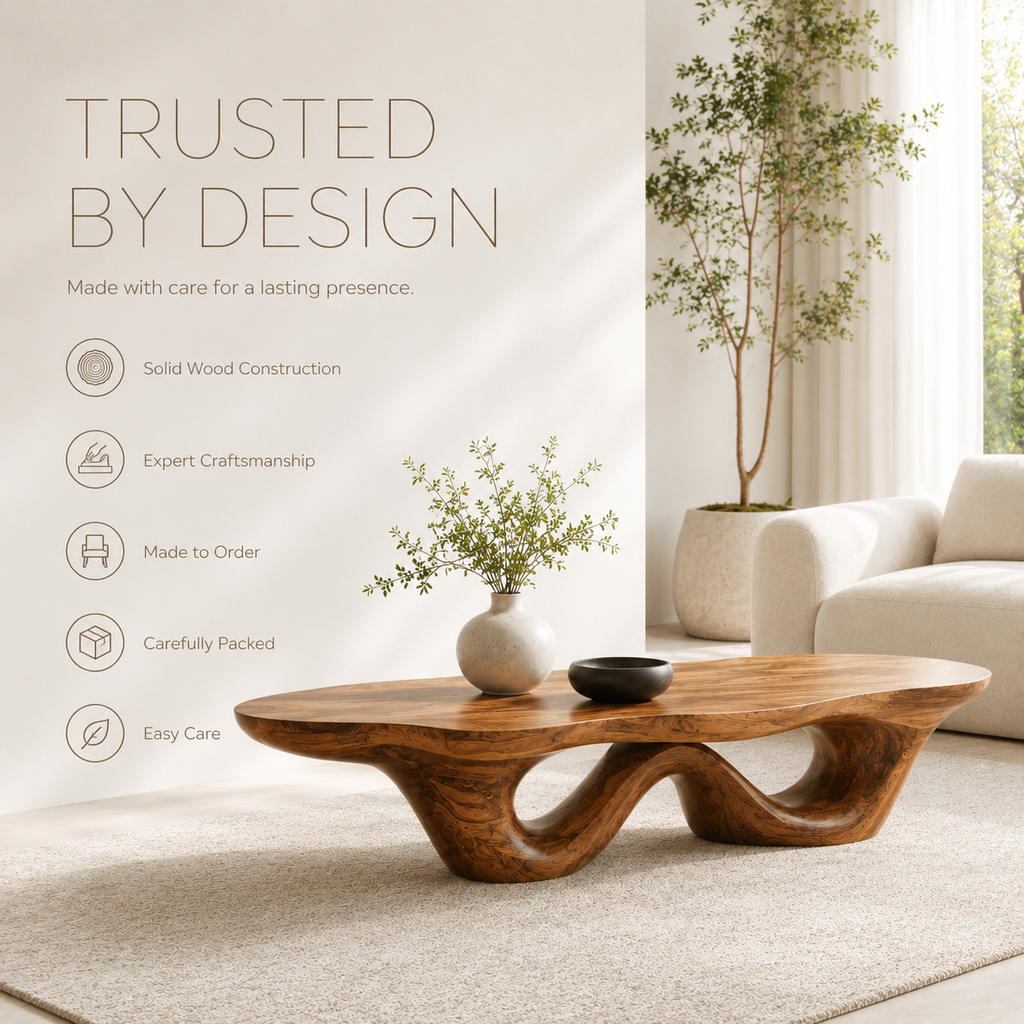 Elara Soft Curve Coffee Table - product image 10