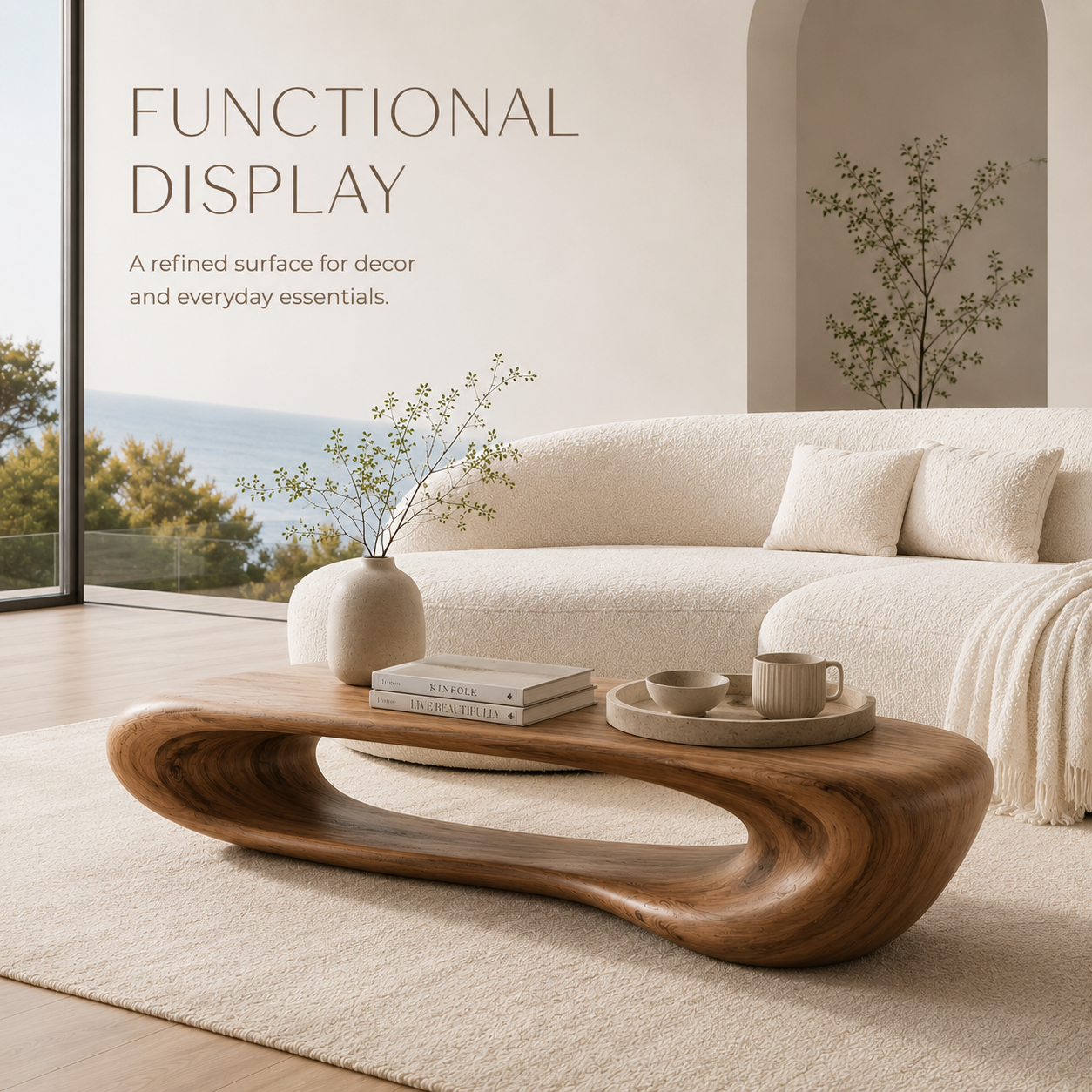 Liora Warm Walnut Coffee Table - product image 07