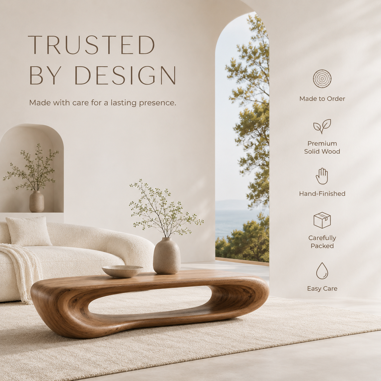 Liora Warm Walnut Coffee Table - product image 09