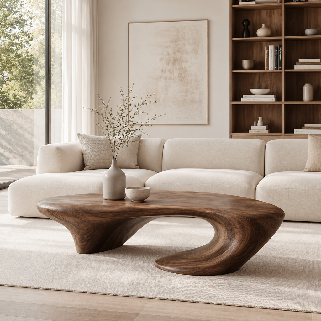 Brielle Sculpted Coffee Table - main view