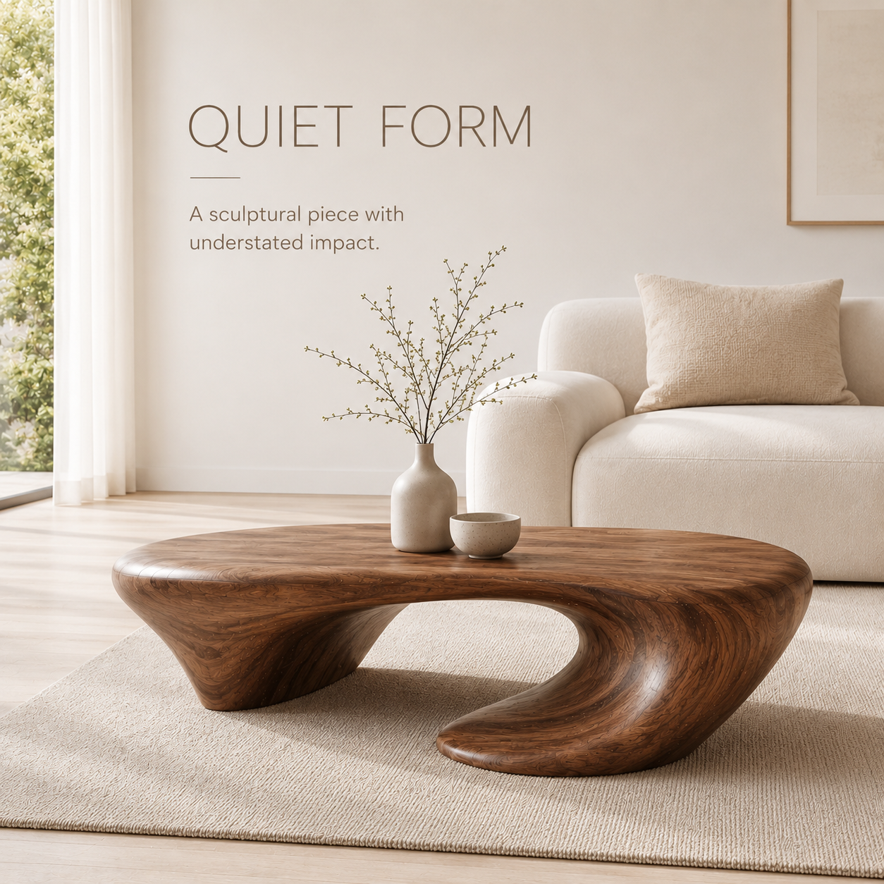 Brielle Sculpted Coffee Table - product image 03