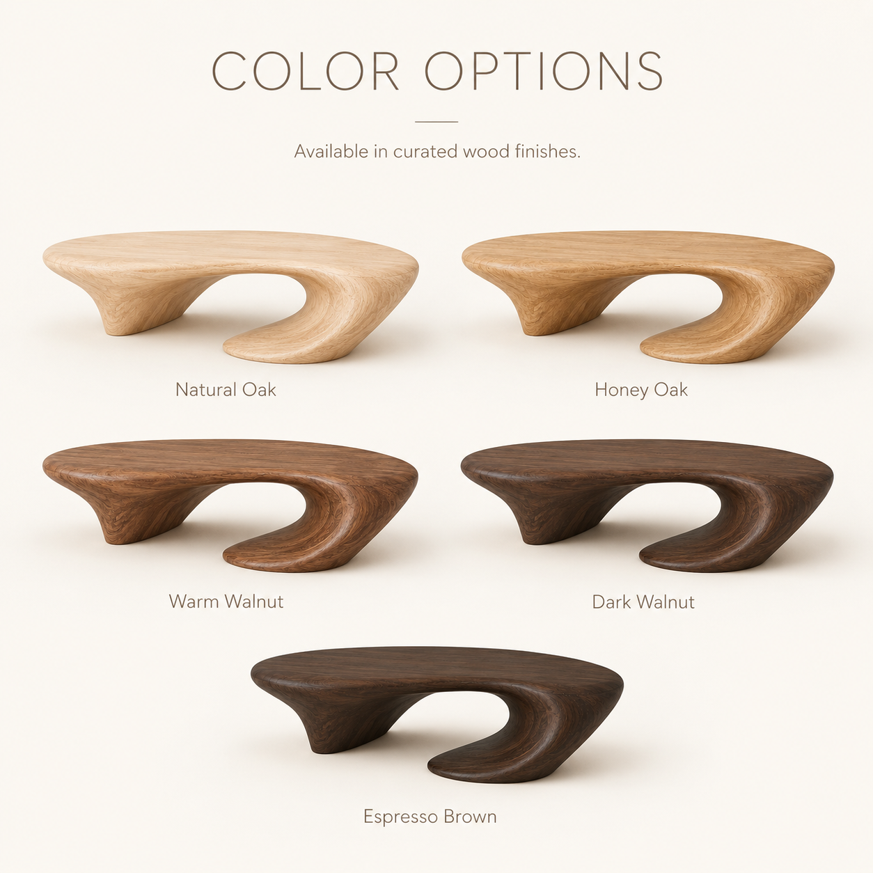 Brielle Sculpted Coffee Table - product image 09